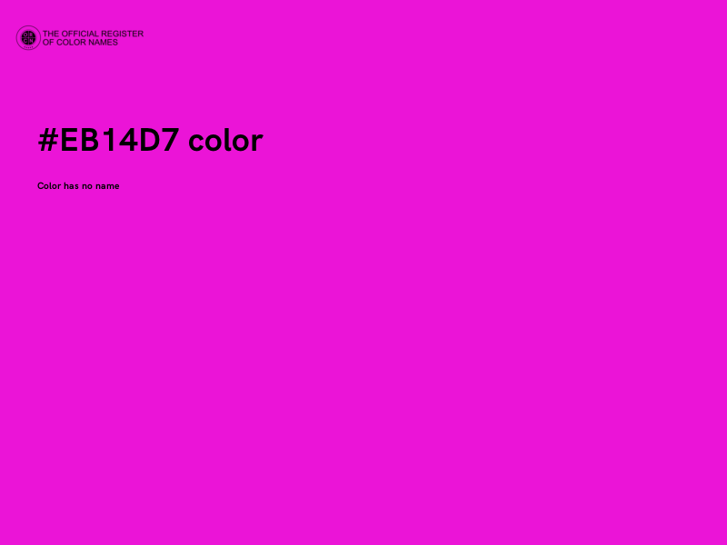 #EB14D7 color image