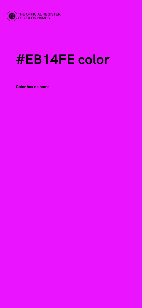 #EB14FE color image