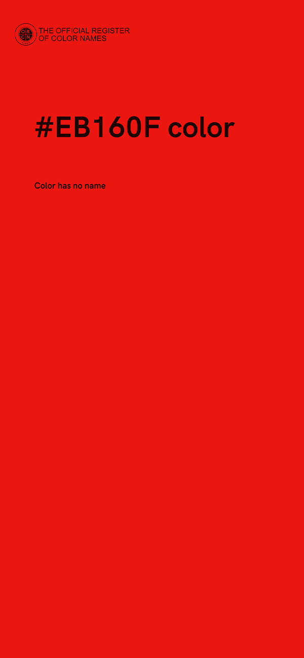 #EB160F color image