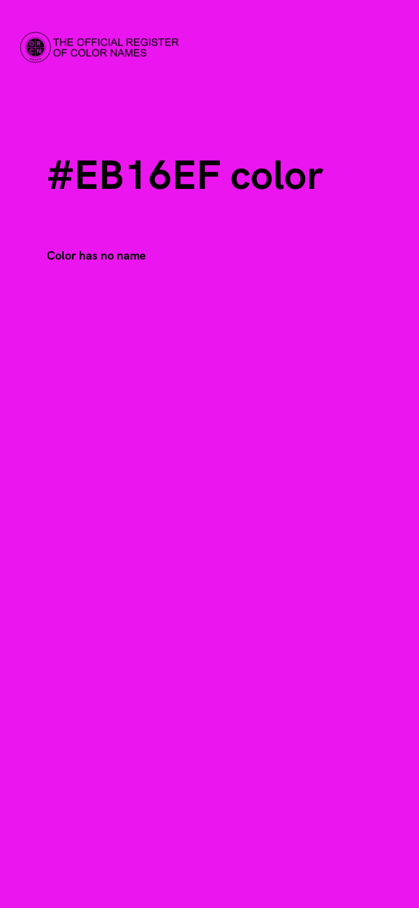#EB16EF color image