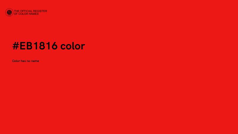 #EB1816 color image