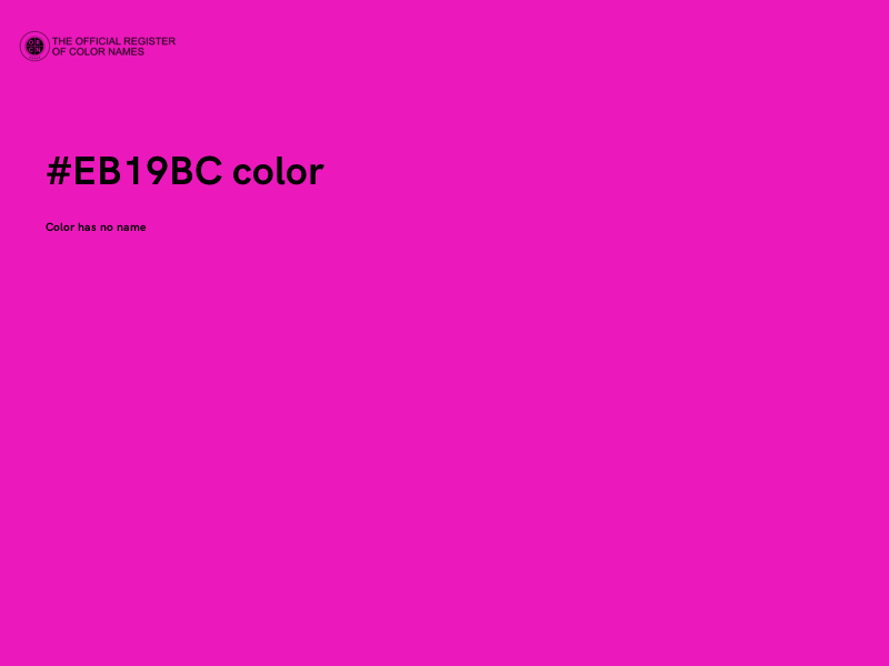 #EB19BC color image