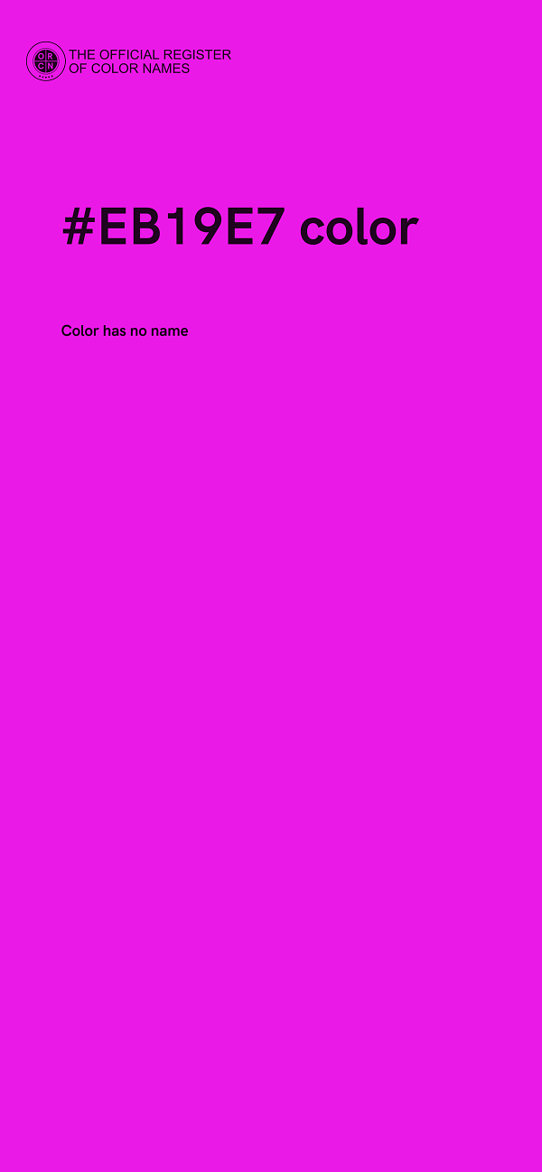 #EB19E7 color image