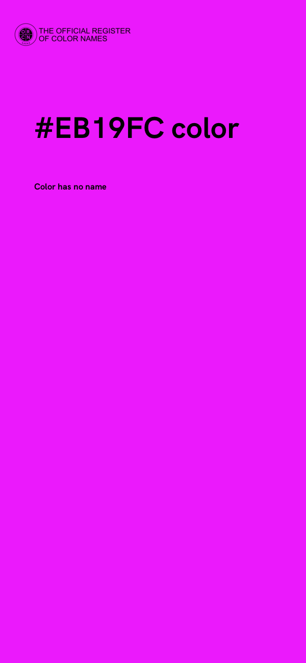 #EB19FC color image