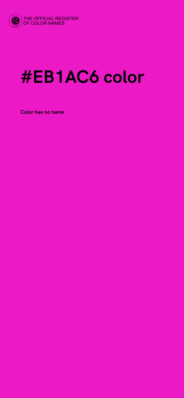 #EB1AC6 color image
