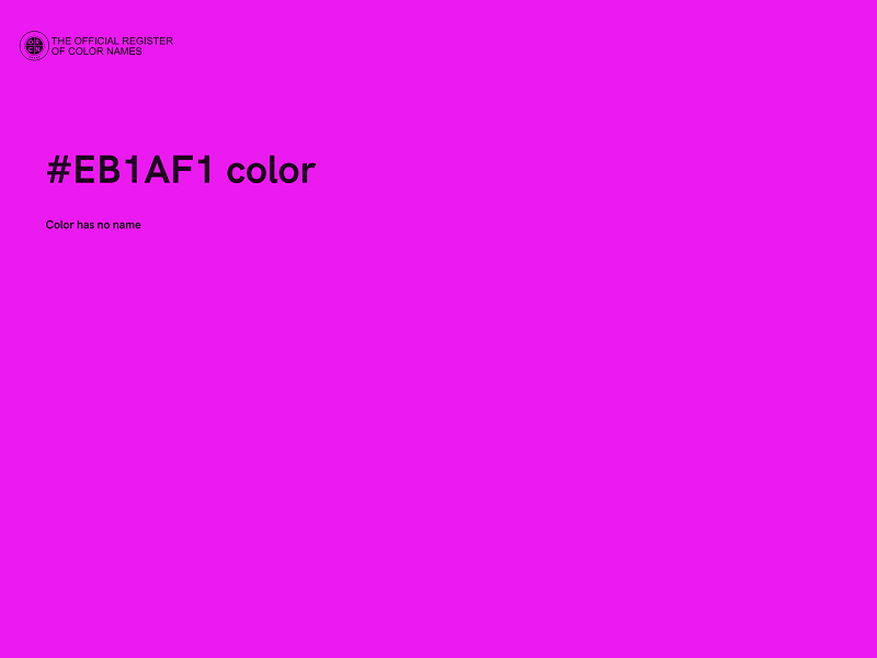 #EB1AF1 color image