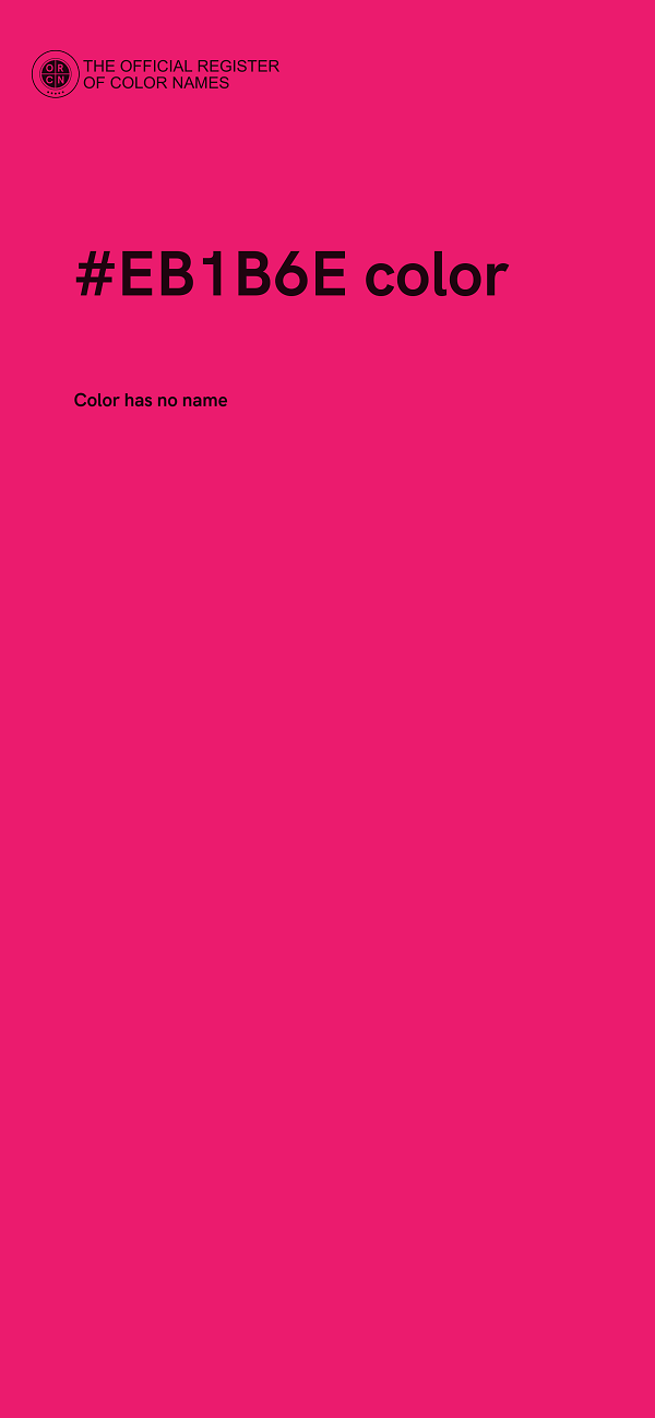 #EB1B6E color image