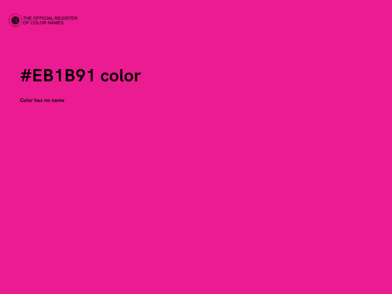 #EB1B91 color image
