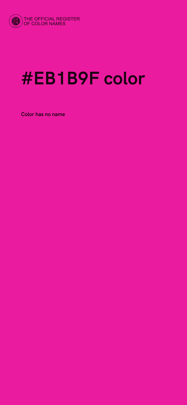 #EB1B9F color image