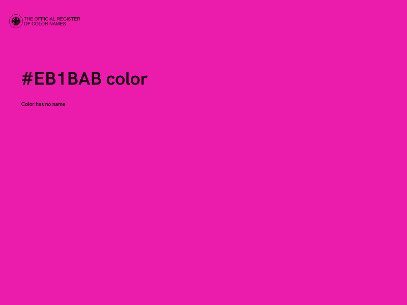 #EB1BAB color image