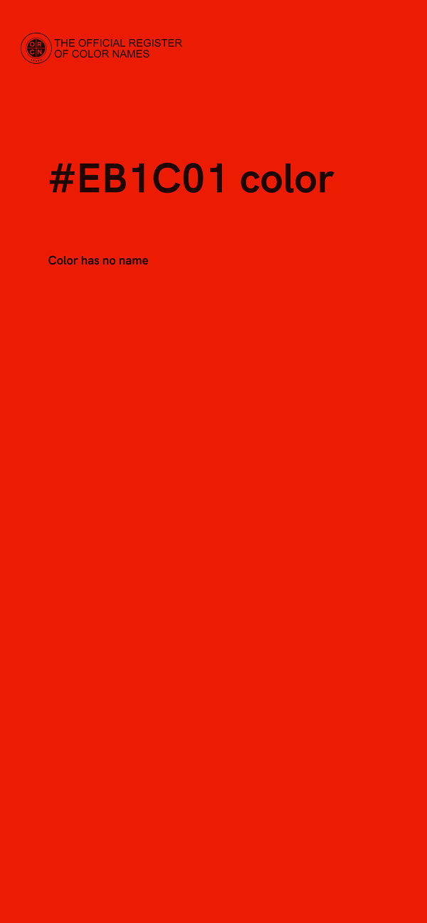 #EB1C01 color image