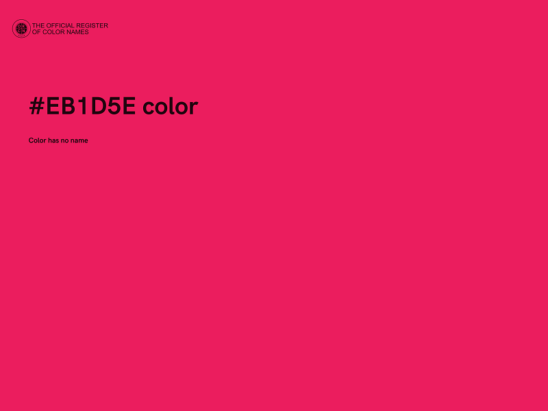#EB1D5E color image