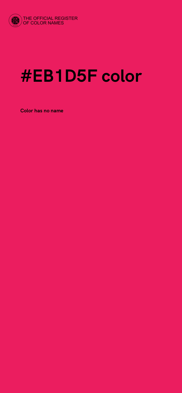 #EB1D5F color image