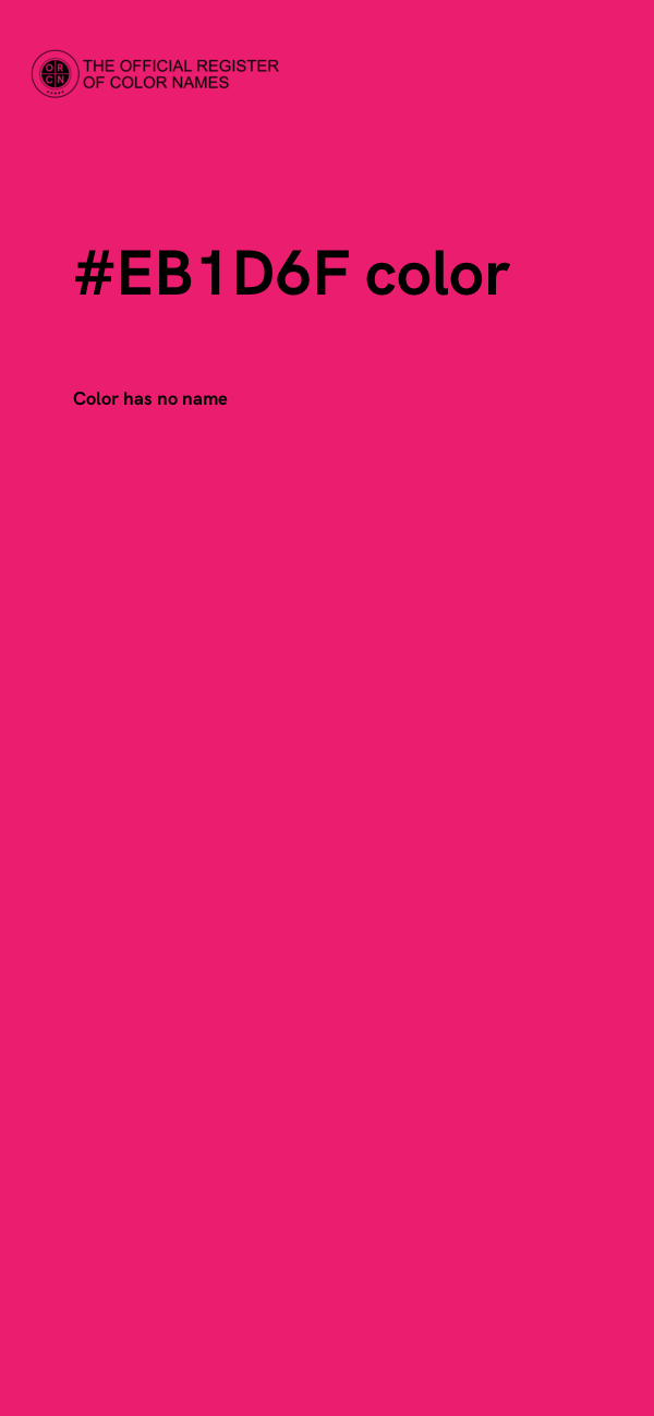 #EB1D6F color image