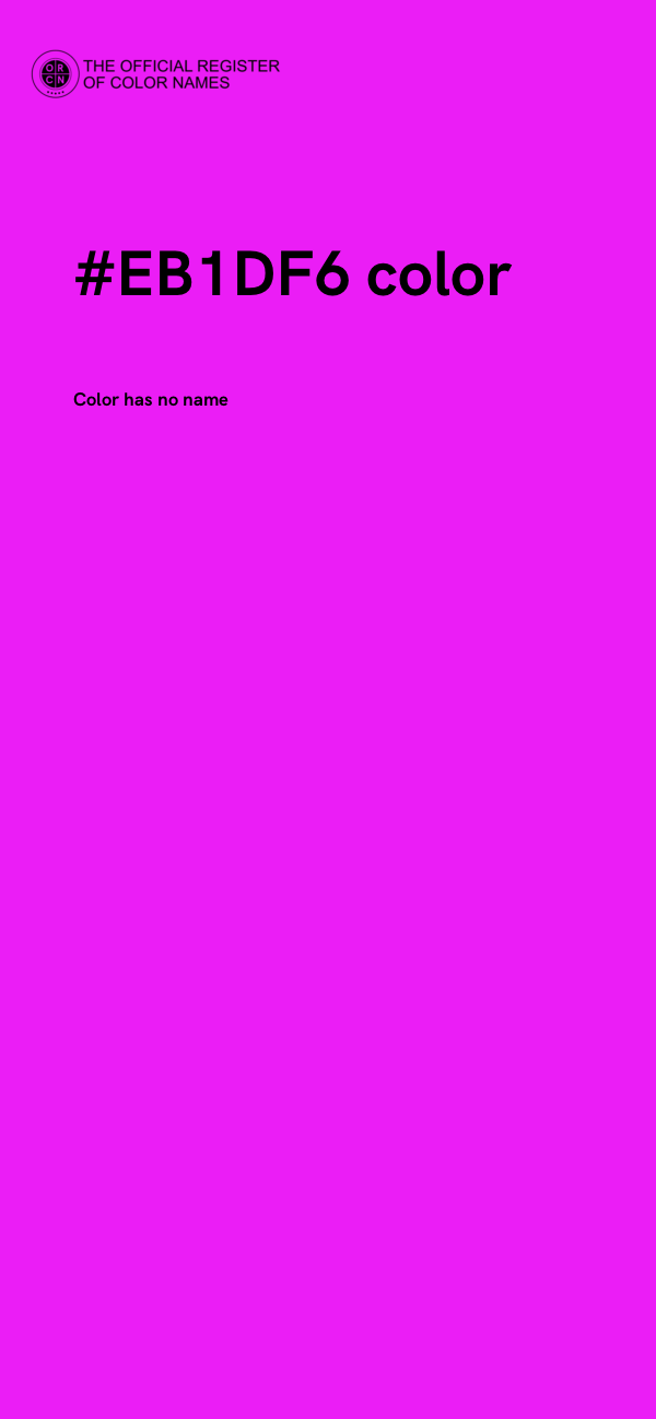 #EB1DF6 color image