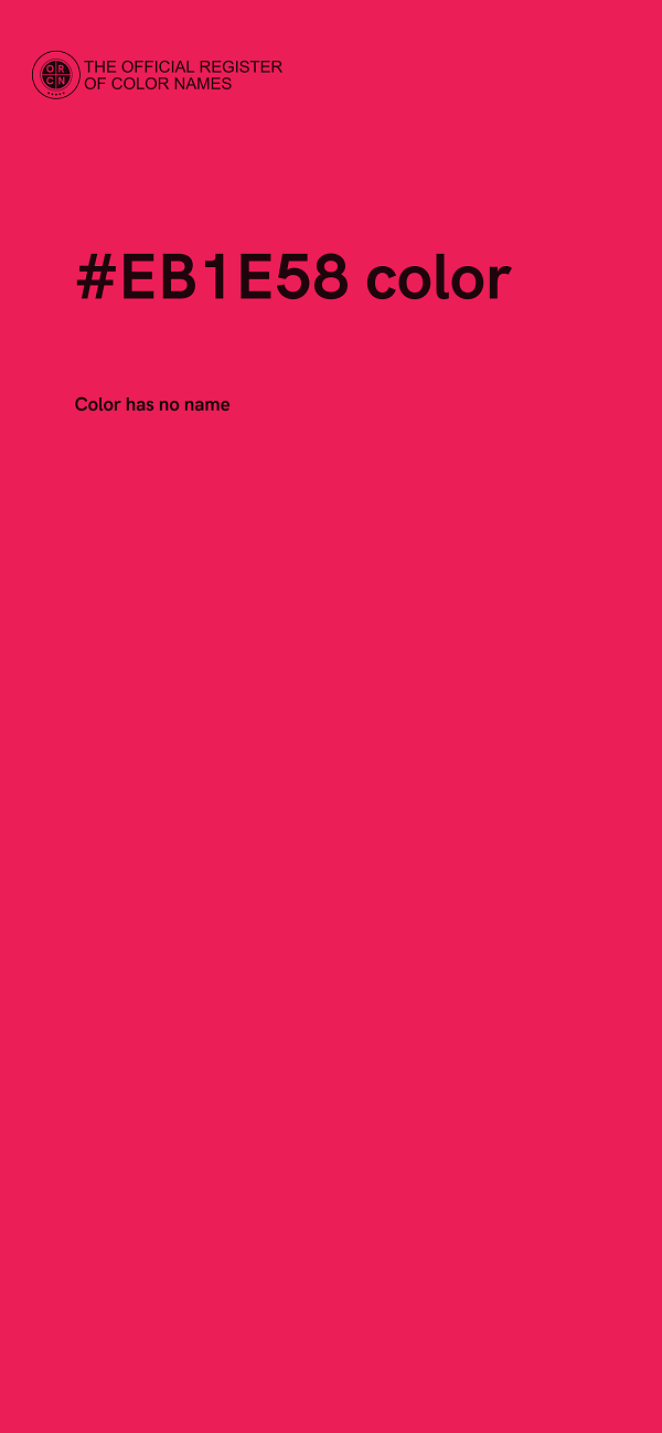 #EB1E58 color image