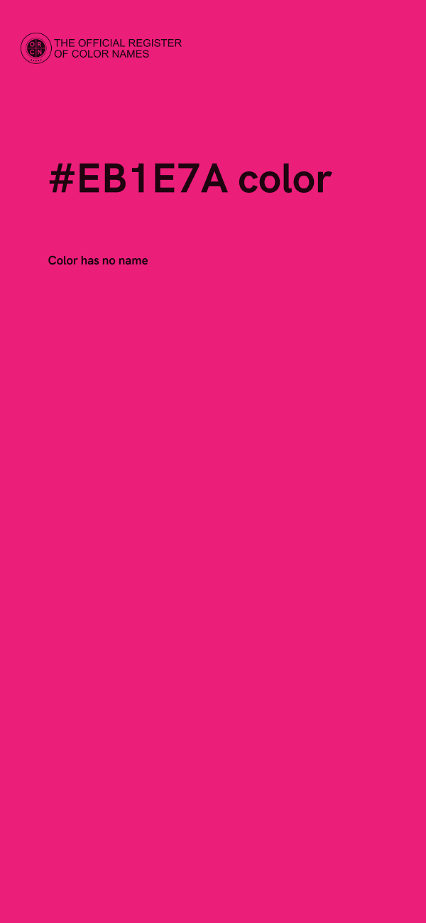 #EB1E7A color image