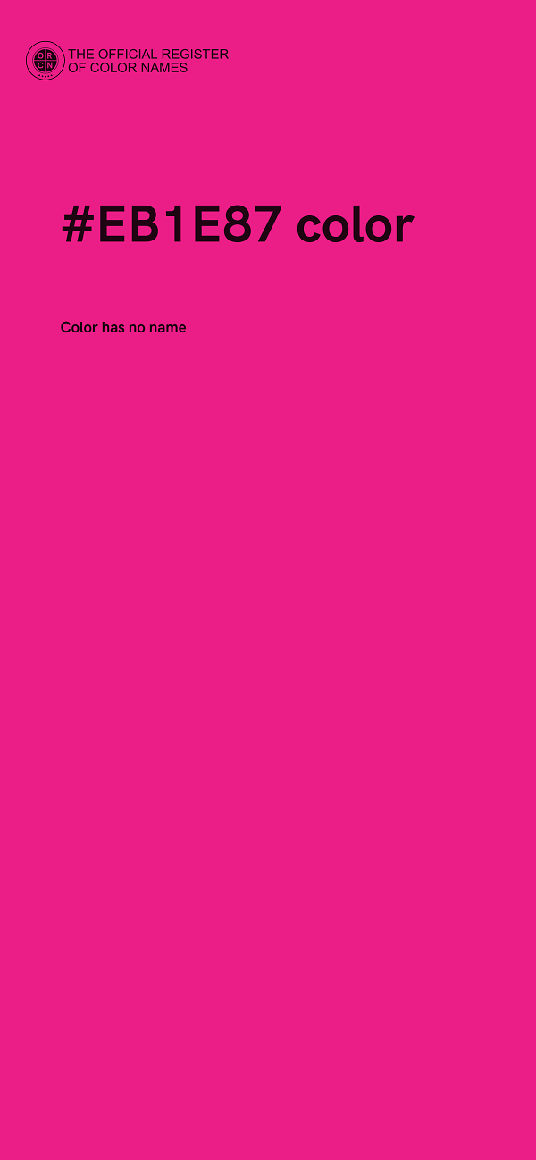 #EB1E87 color image