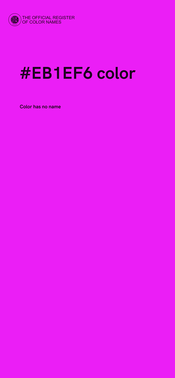 #EB1EF6 color image