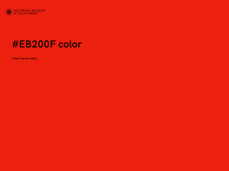 #EB200F color image