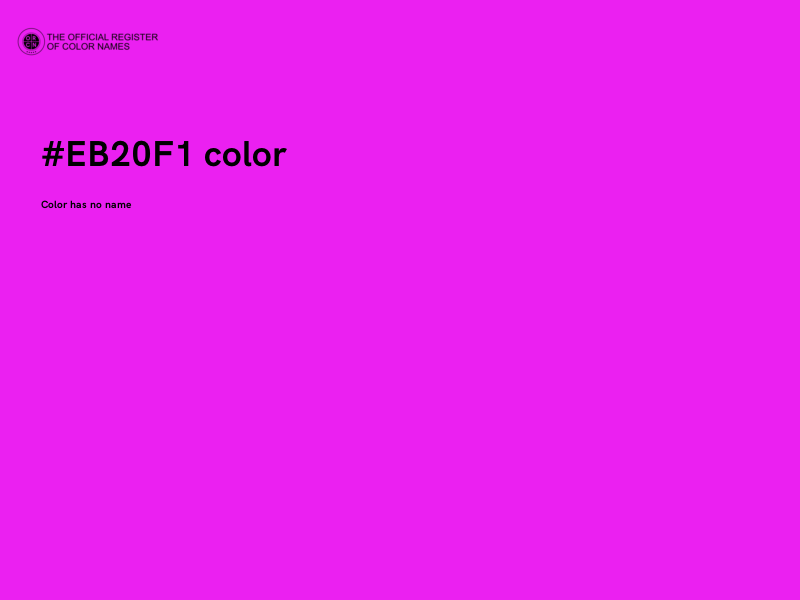#EB20F1 color image