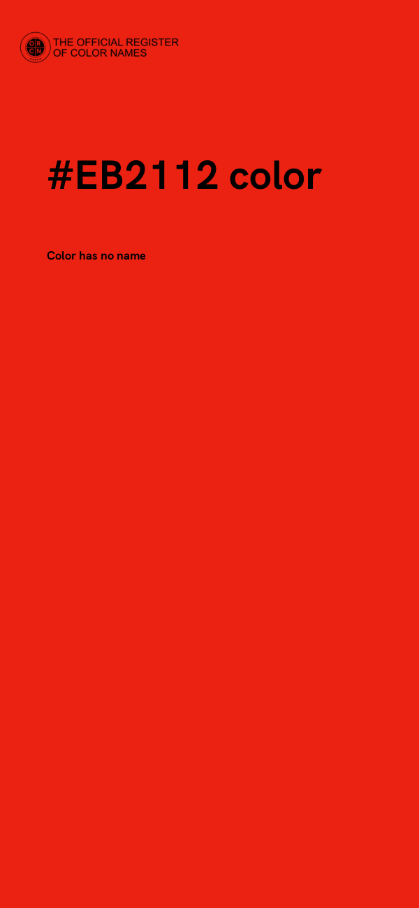 #EB2112 color image