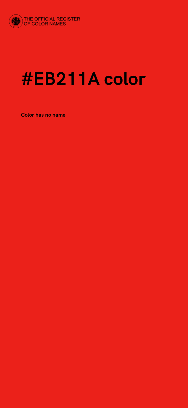 #EB211A color image