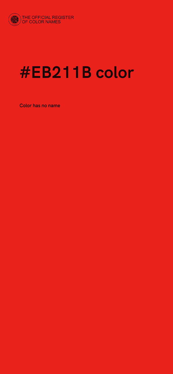 #EB211B color image