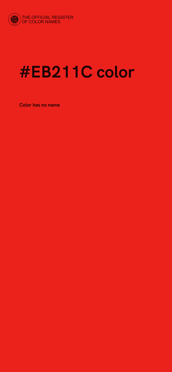 #EB211C color image
