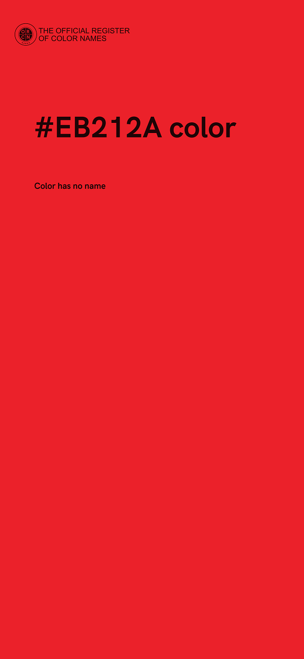 #EB212A color image