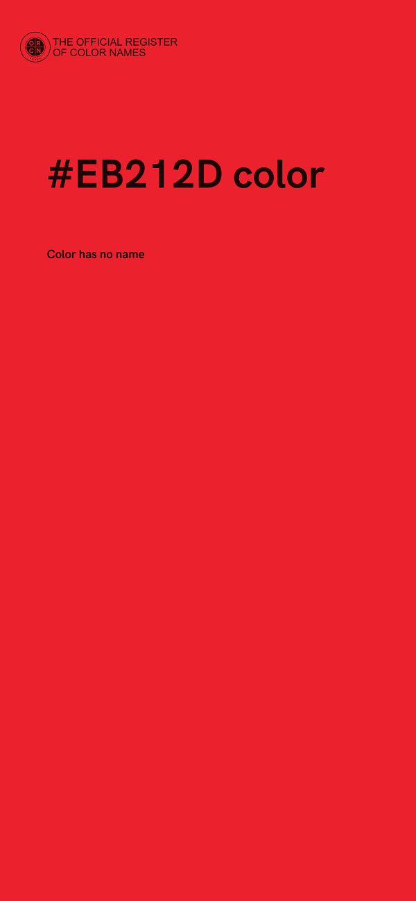 #EB212D color image