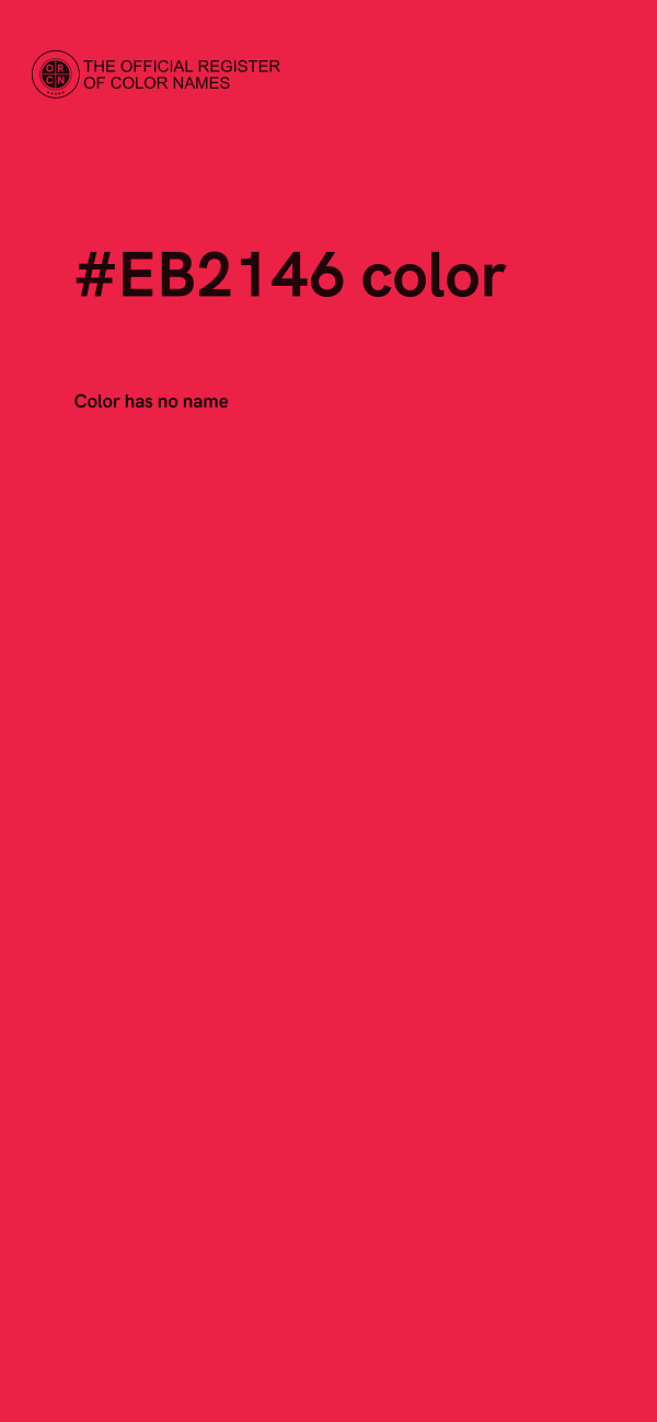 #EB2146 color image