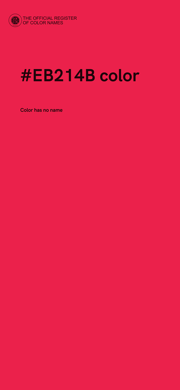 #EB214B color image