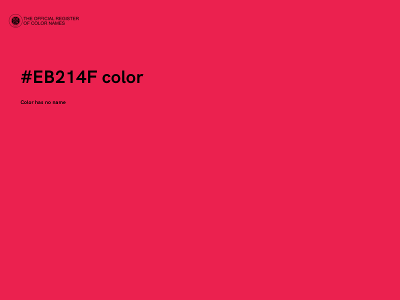 #EB214F color image