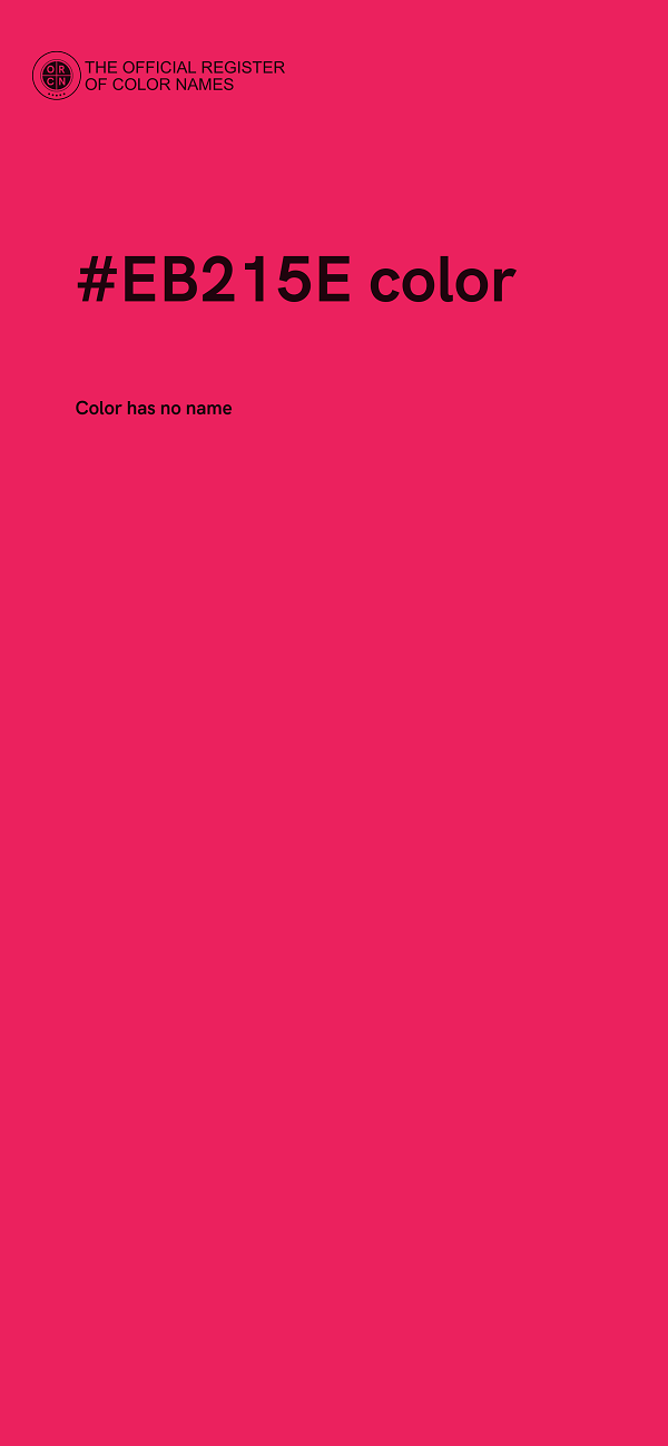 #EB215E color image