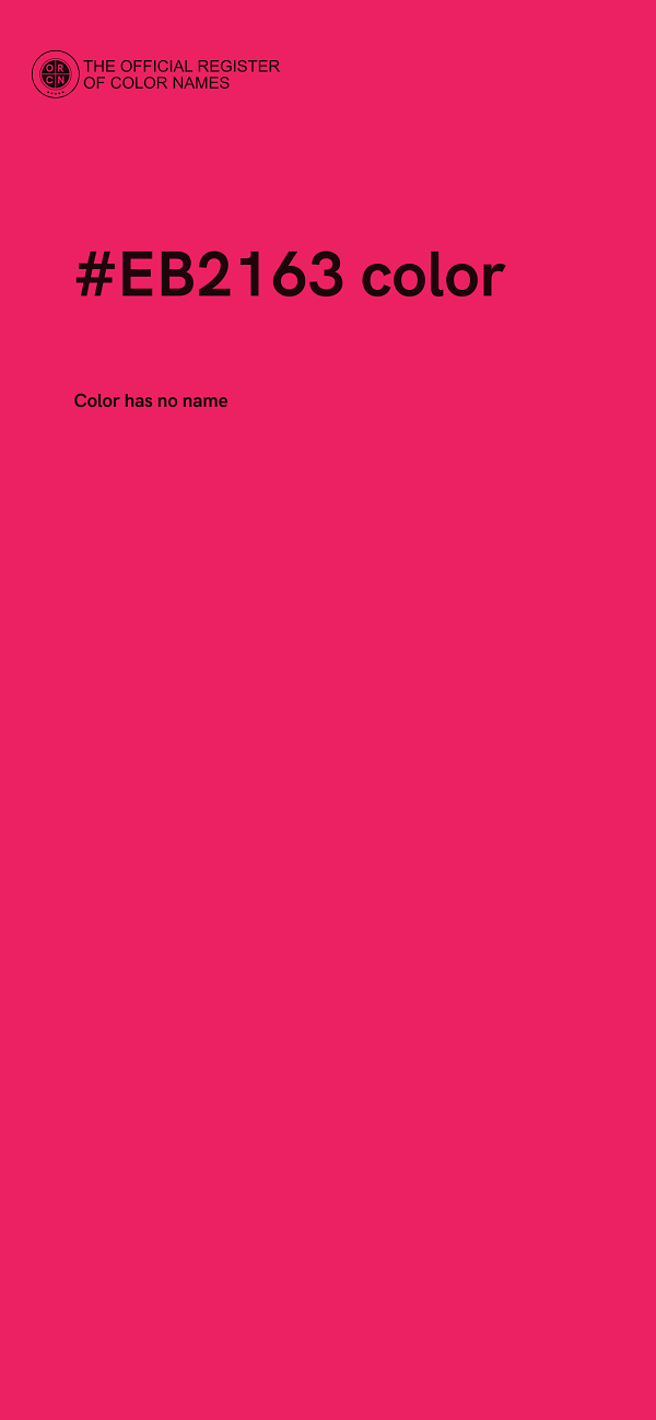 #EB2163 color image