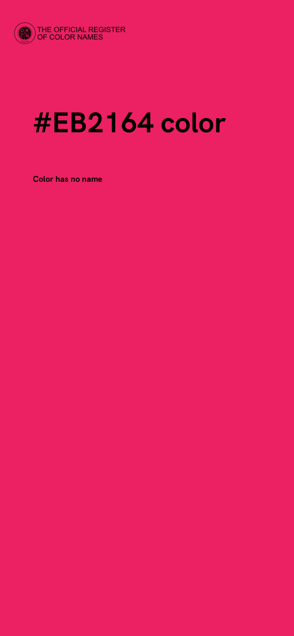 #EB2164 color image