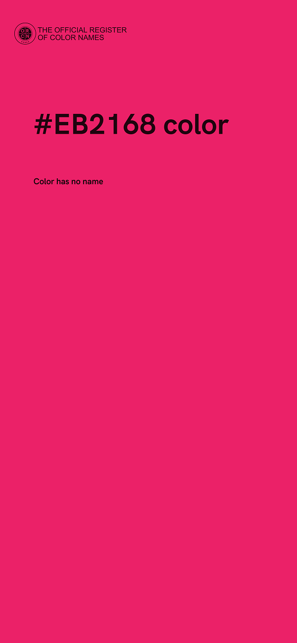 #EB2168 color image