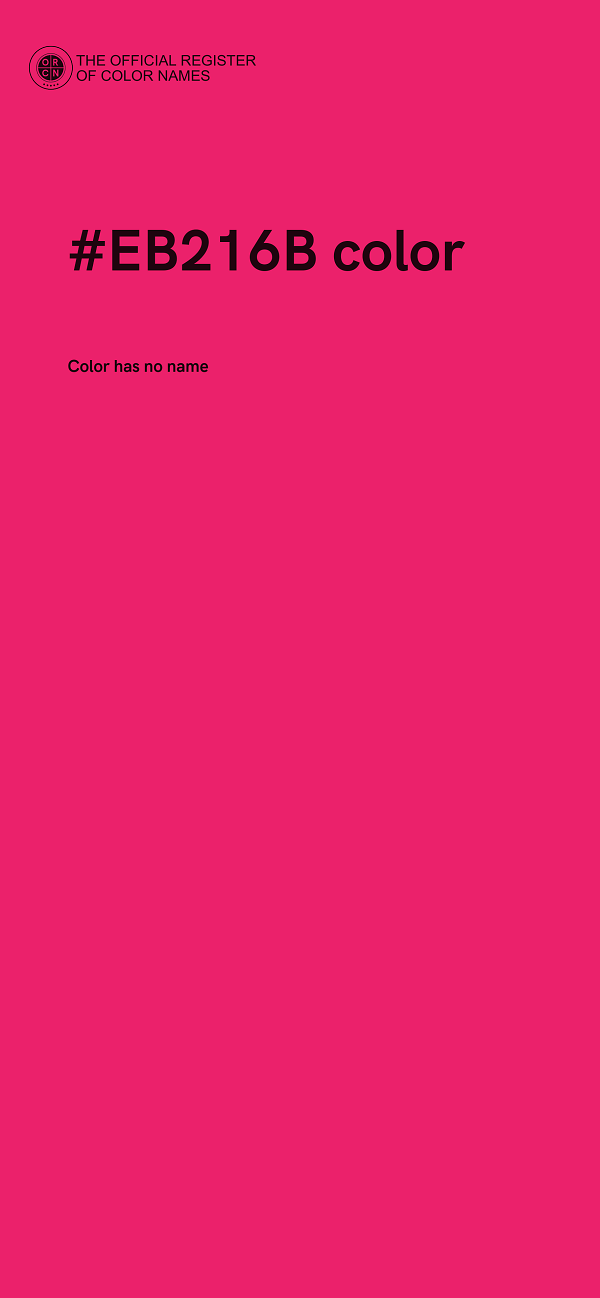 #EB216B color image