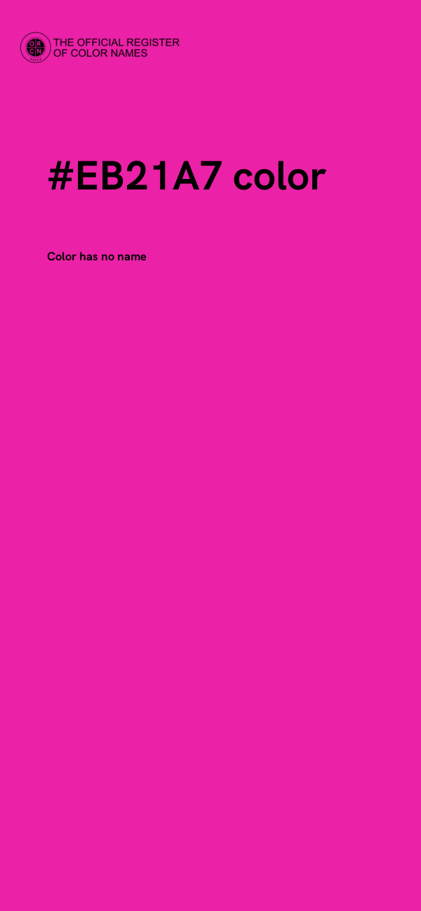 #EB21A7 color image