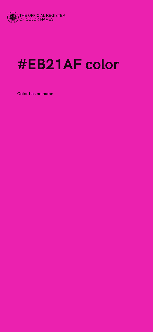 #EB21AF color image