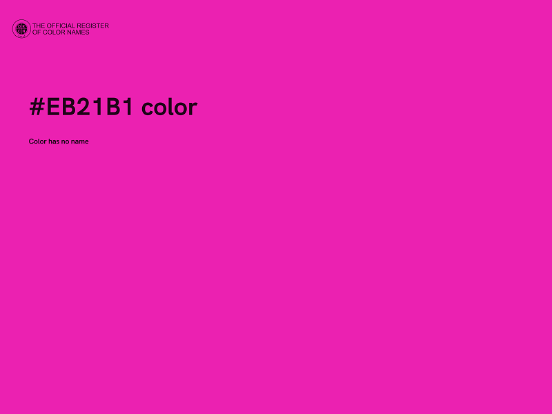 #EB21B1 color image