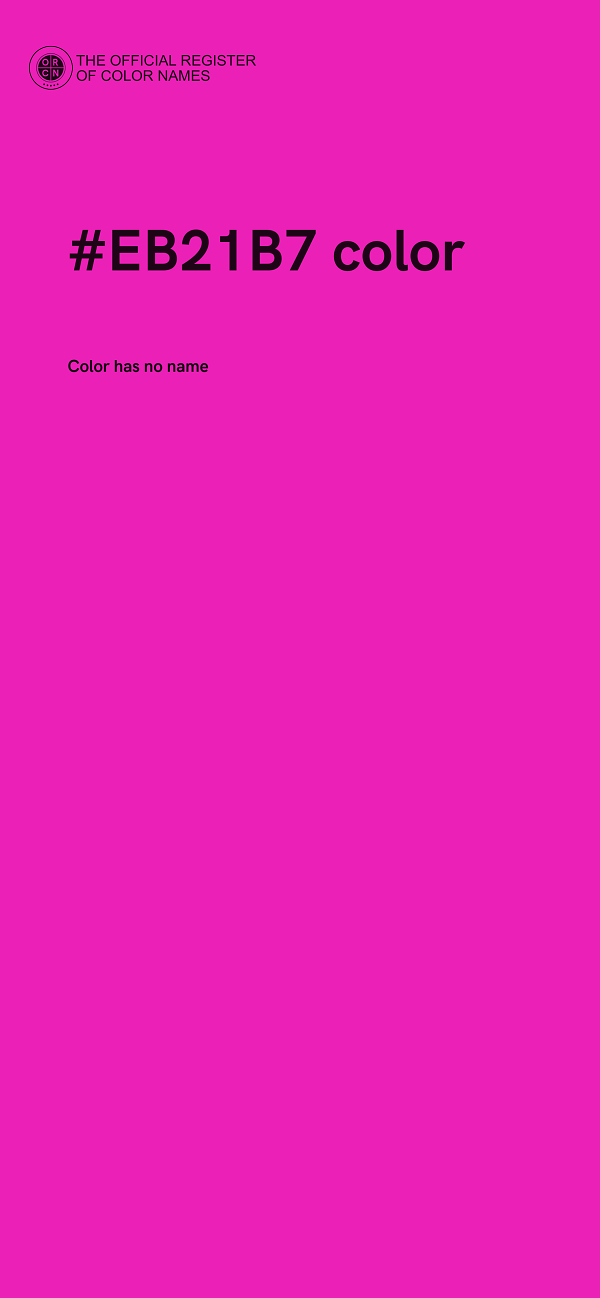#EB21B7 color image