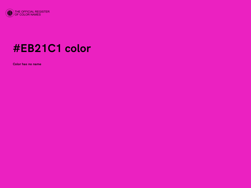 #EB21C1 color image