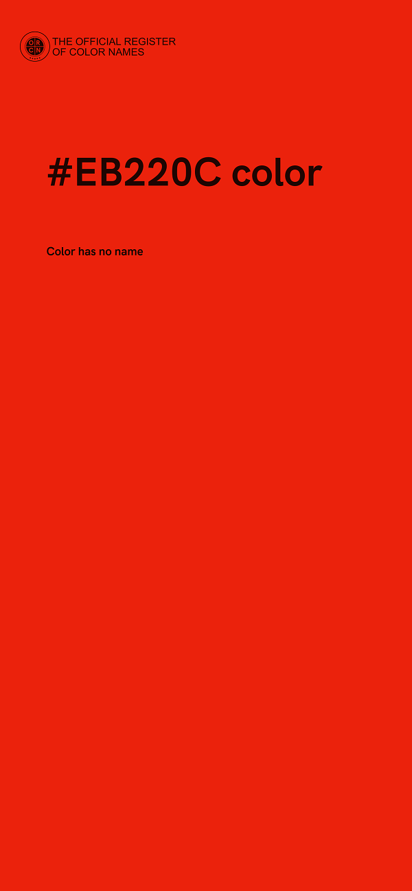 #EB220C color image