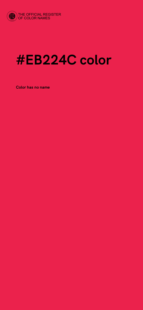 #EB224C color image