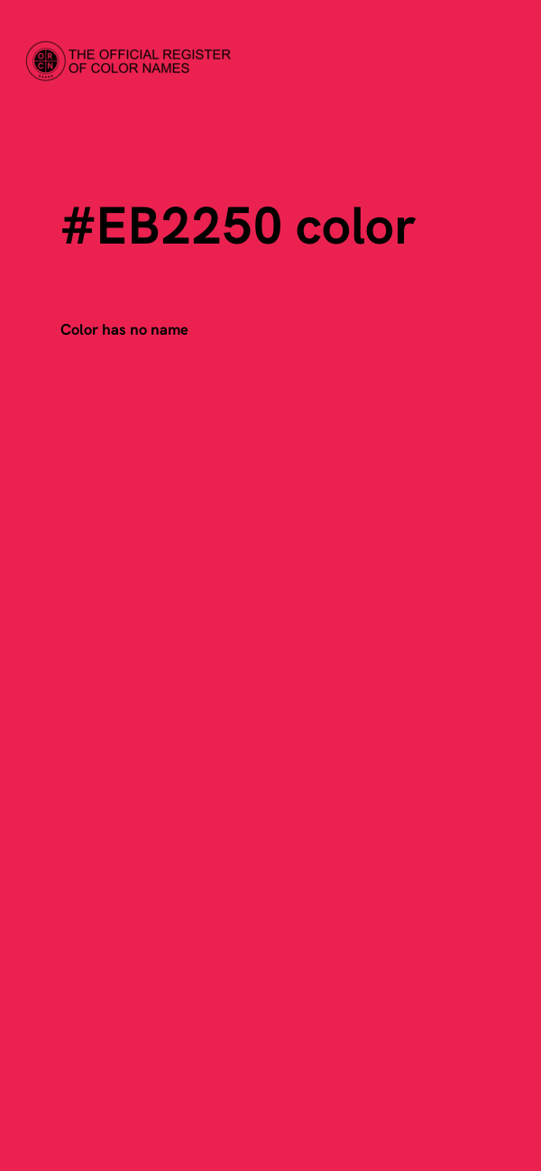 #EB2250 color image