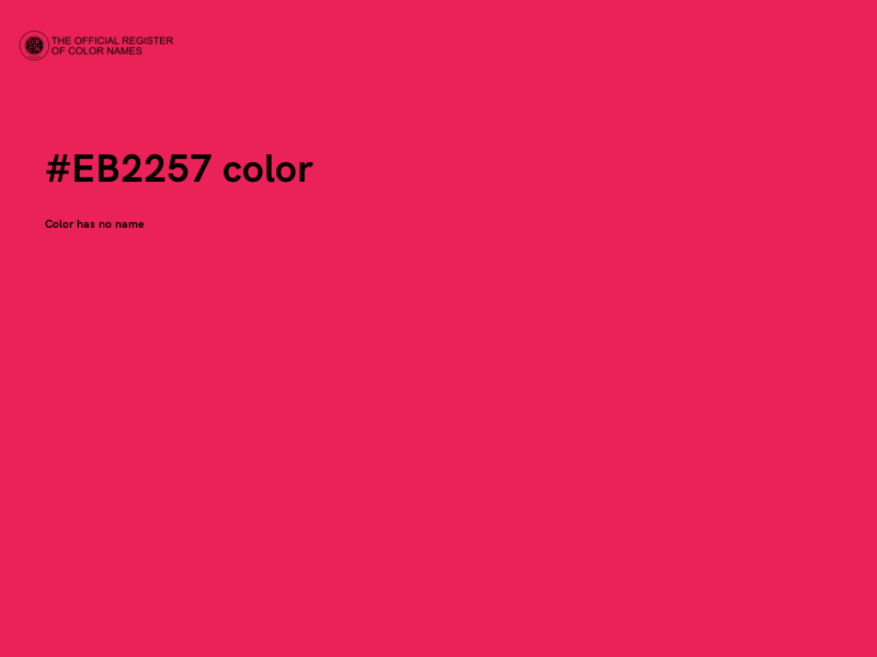 #EB2257 color image