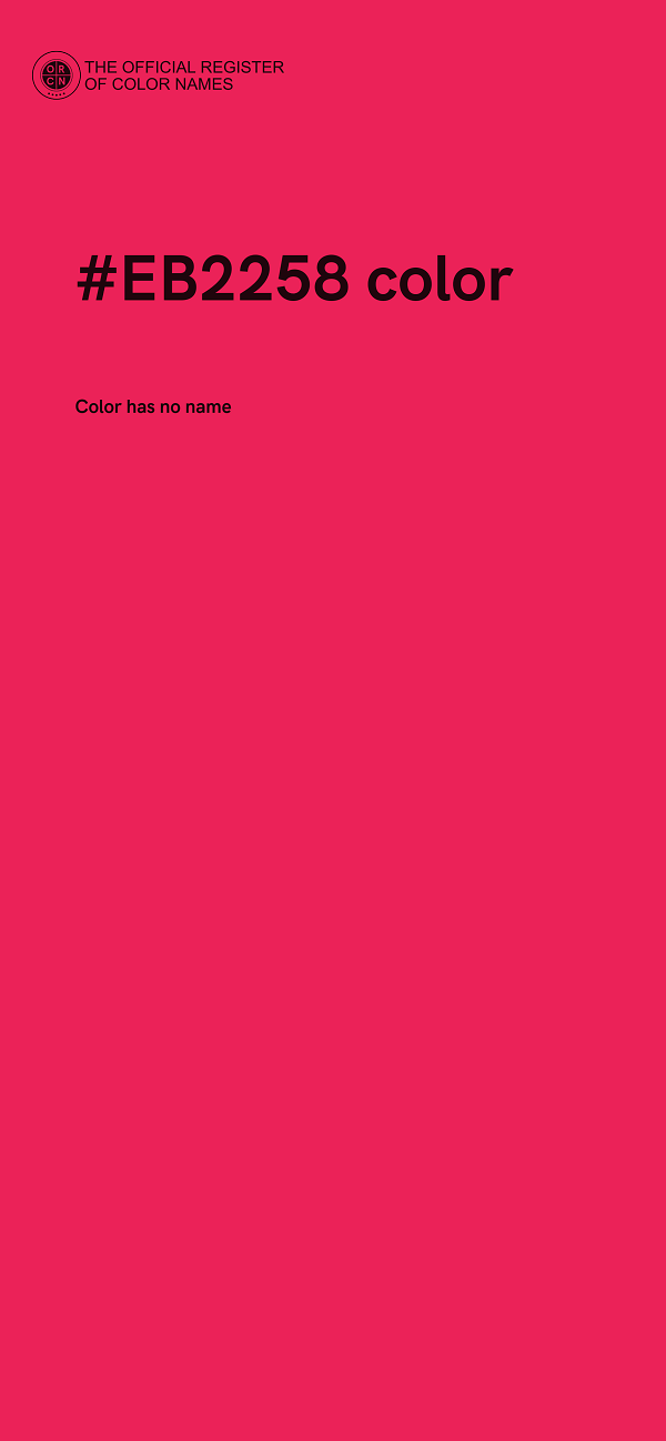 #EB2258 color image