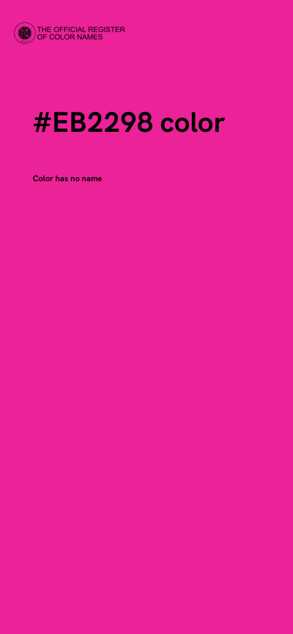 #EB2298 color image